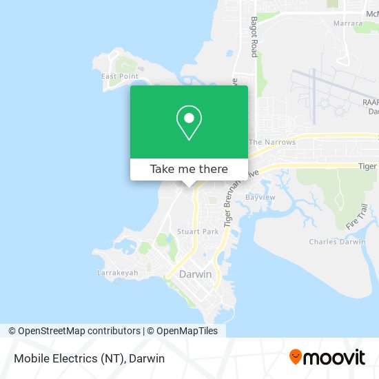 Mobile Electrics (NT) map