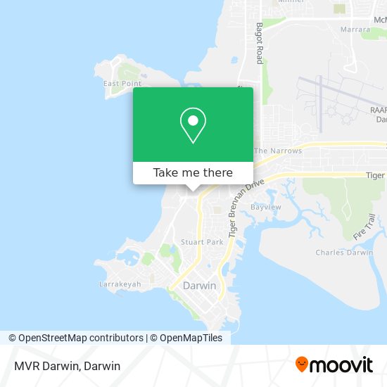 MVR Darwin map