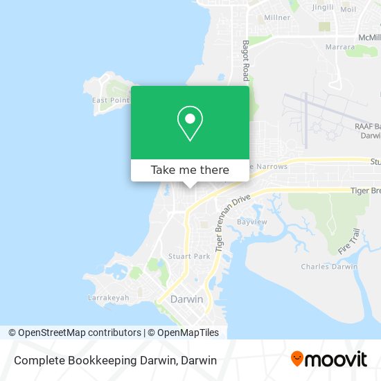 Complete Bookkeeping Darwin map