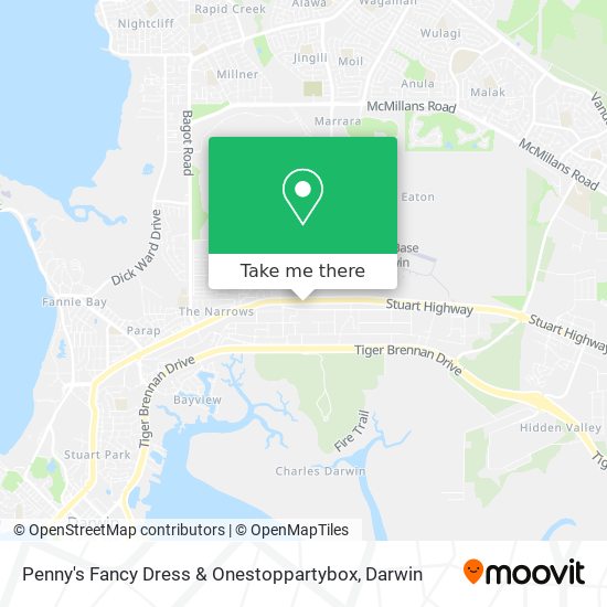 Penny's Fancy Dress & Onestoppartybox map