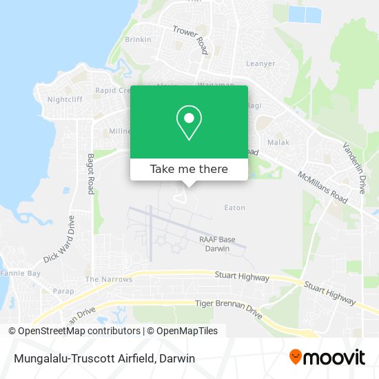 Mapa Mungalalu-Truscott Airfield