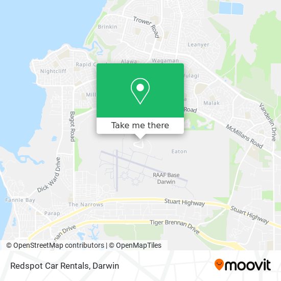 Redspot Car Rentals map