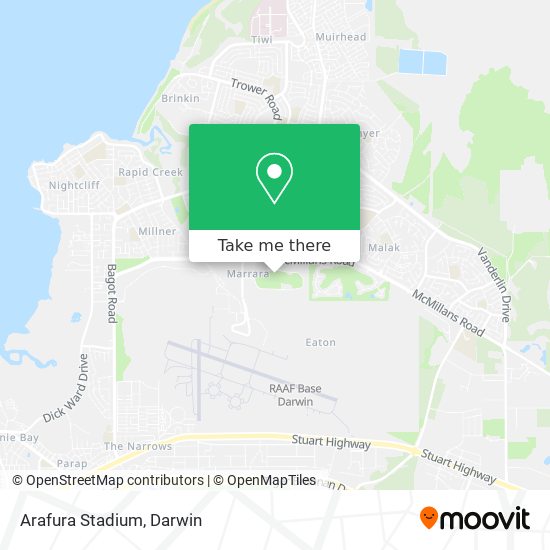 Arafura Stadium map