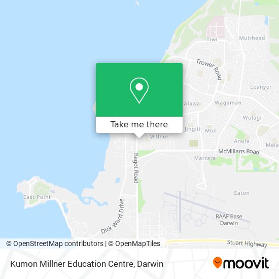 Mapa Kumon Millner Education Centre