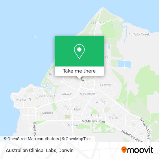 Australian Clinical Labs map