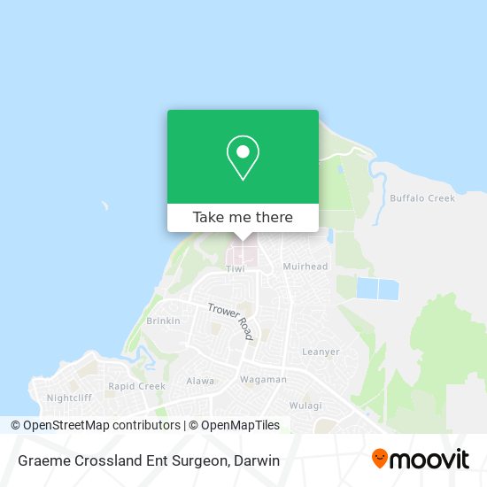 Graeme Crossland Ent Surgeon map