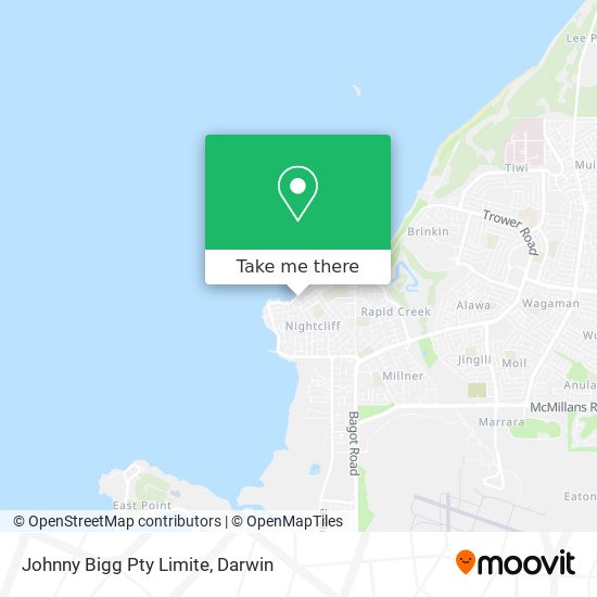 Johnny Bigg Pty Limite map