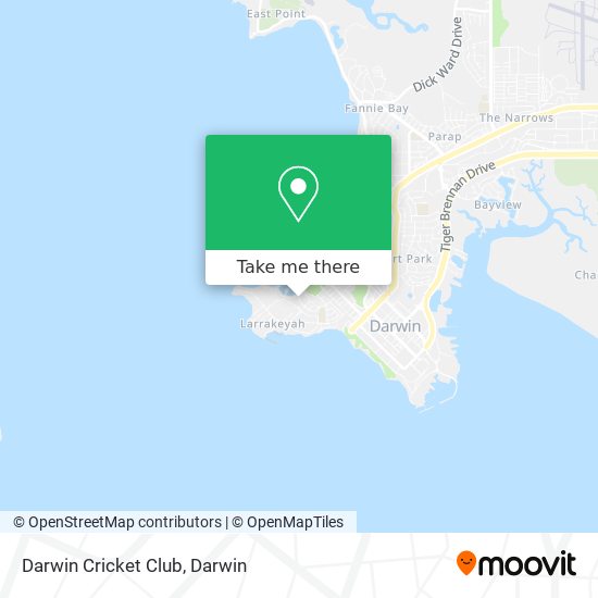 Mapa Darwin Cricket Club