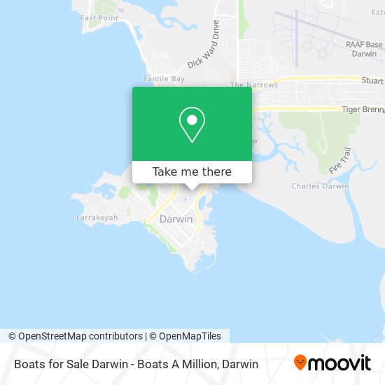 Boats for Sale Darwin - Boats A Million map