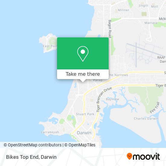 Bikes Top End map