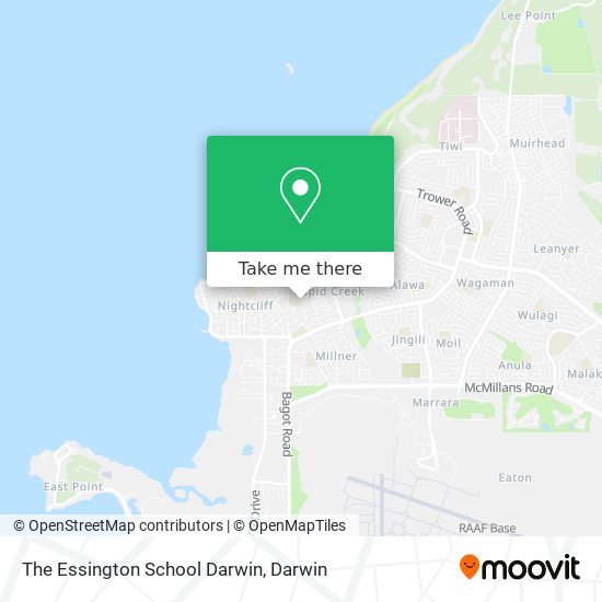 The Essington School Darwin map