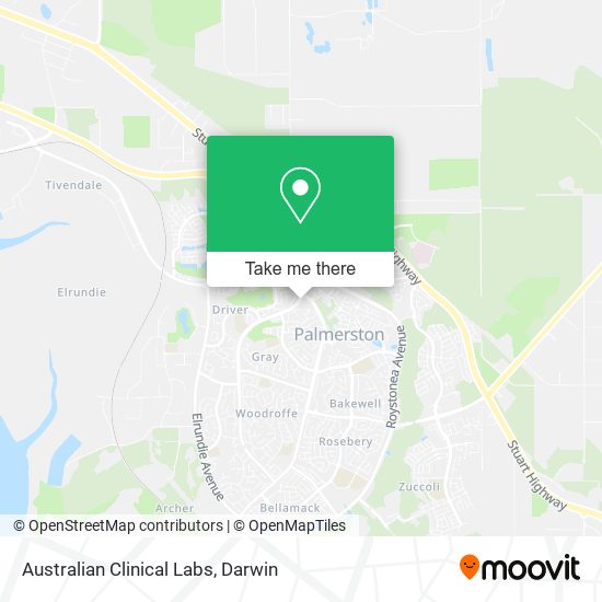 Australian Clinical Labs map