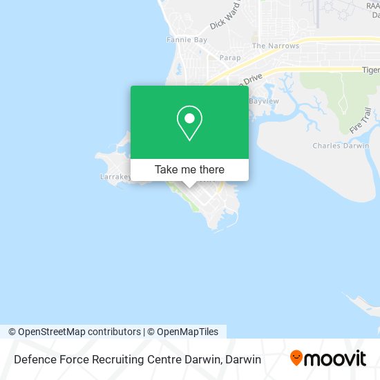 Defence Force Recruiting Centre Darwin map