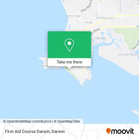 First Aid Course Darwin map