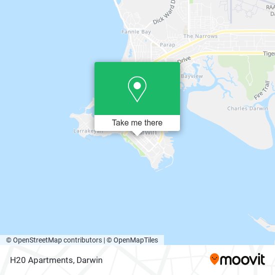H20 Apartments map