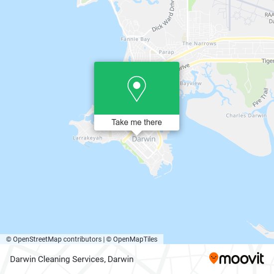 Darwin Cleaning Services map