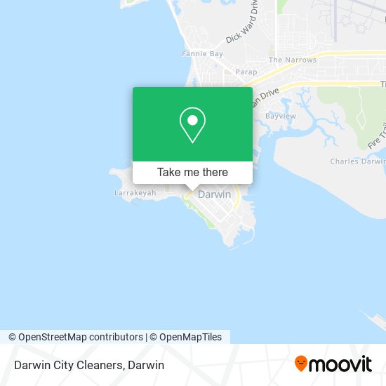 Darwin City Cleaners map