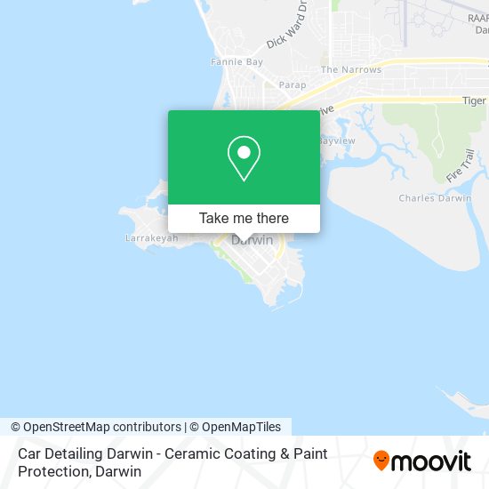 Car Detailing Darwin - Ceramic Coating & Paint Protection map