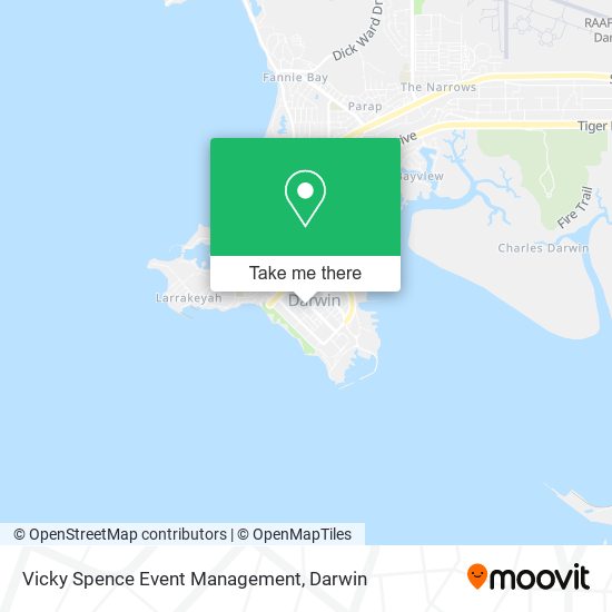 Vicky Spence Event Management map