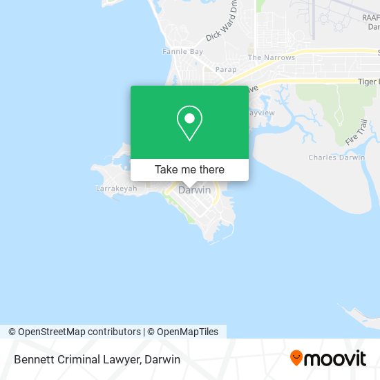 Bennett Criminal Lawyer map