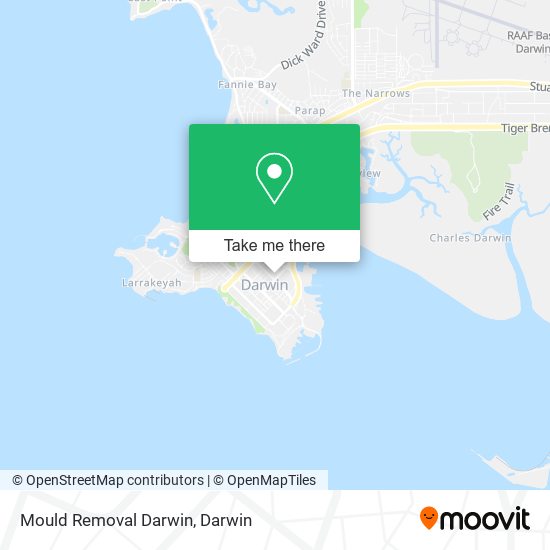 Mould Removal Darwin map