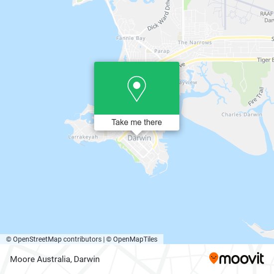 Moore Australia map