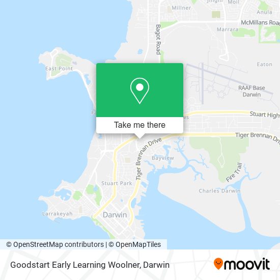 Goodstart Early Learning Woolner map