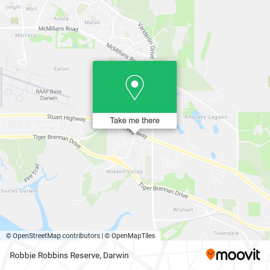 Mapa Robbie Robbins Reserve