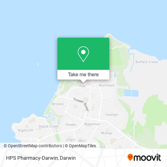 HPS Pharmacy-Darwin map