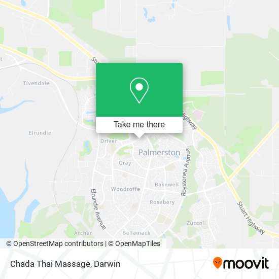 Chada Thai Massage map