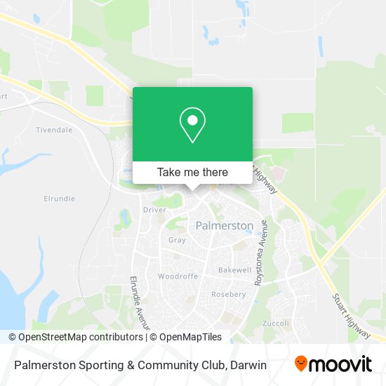 Palmerston Sporting & Community Club map