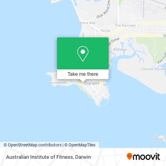 Australian Institute of Fitness map