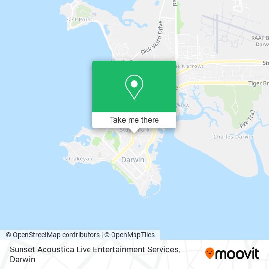 Mapa Sunset Acoustica Live Entertainment Services