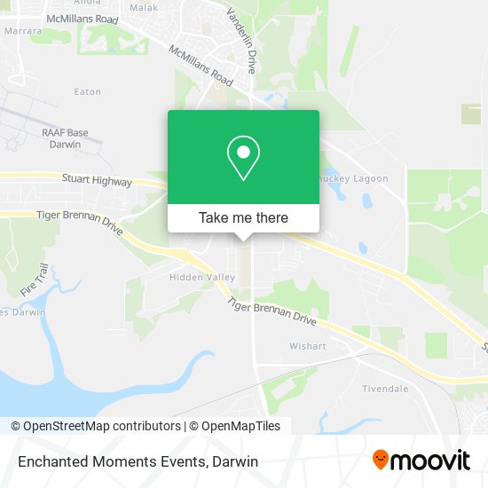 Enchanted Moments Events map