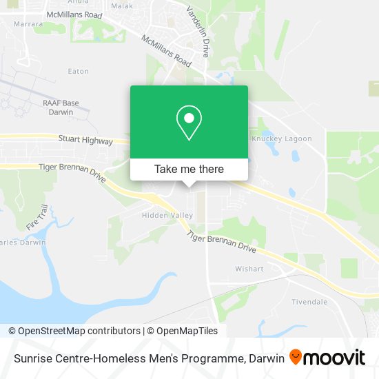Sunrise Centre-Homeless Men's Programme map