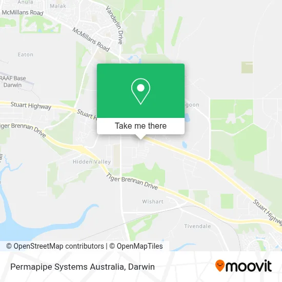 Mapa Permapipe Systems Australia