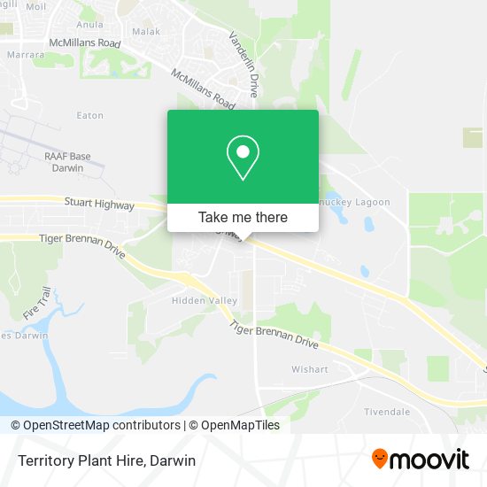 Territory Plant Hire map