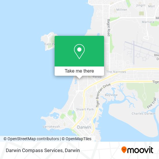 Darwin Compass Services map