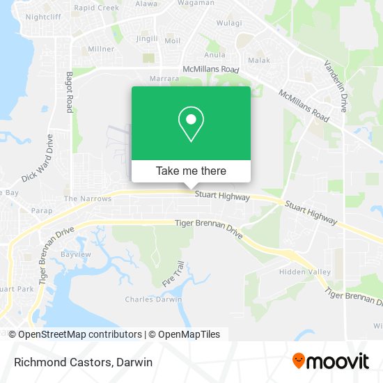 Richmond Castors map