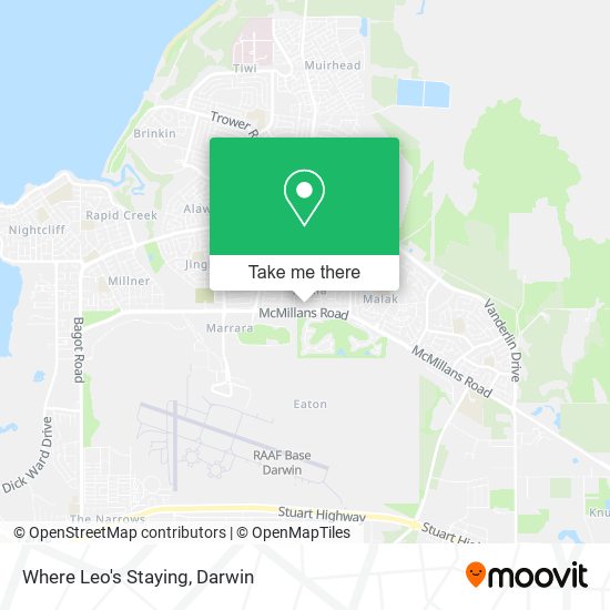 Where Leo's Staying map