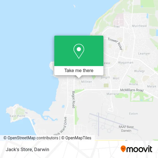 Mapa Jack's Store
