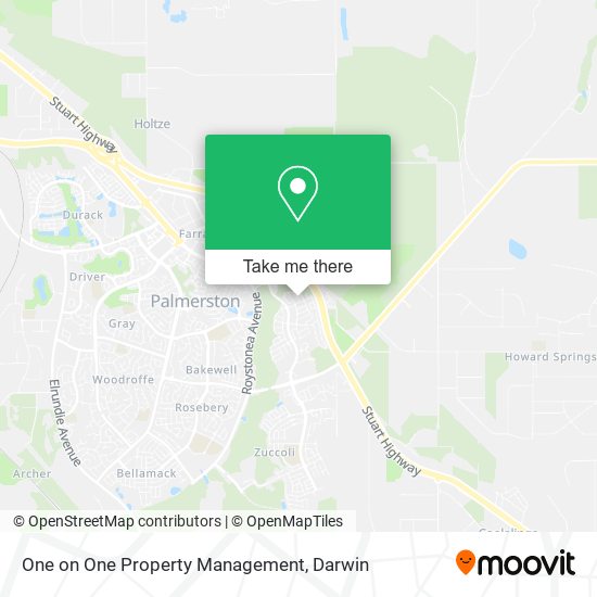 One on One Property Management map
