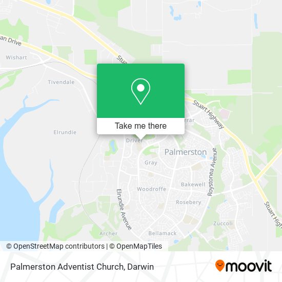 Palmerston Adventist Church map