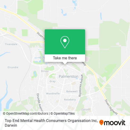 Top End Mental Health Consumers Organisation Inc map