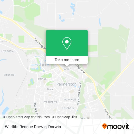 Mapa Wildlife Rescue Darwin