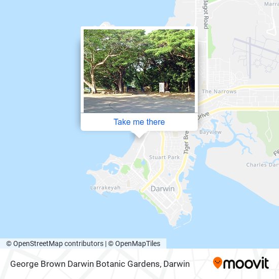 George Brown Darwin Botanic Gardens map