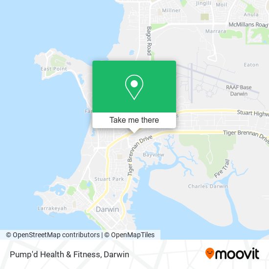 Mapa Pump'd Health & Fitness