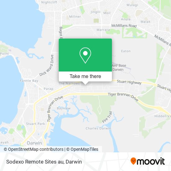 Sodexo Remote Sites au map