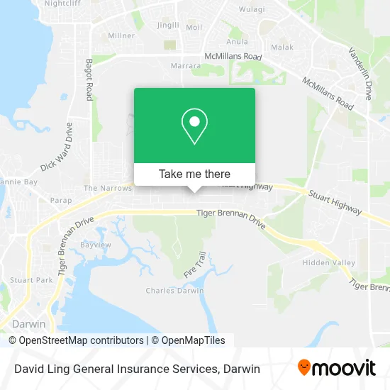 Mapa David Ling General Insurance Services