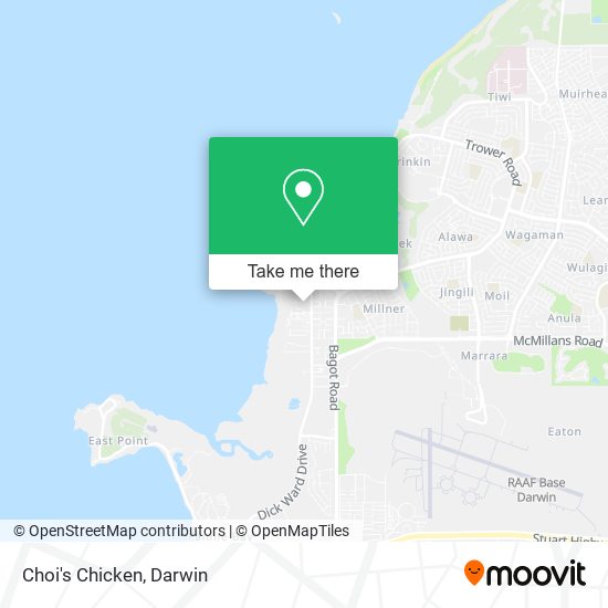 Choi's Chicken map